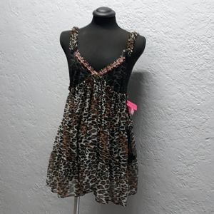 Betsey Johnson Babydoll Tulle Nightie